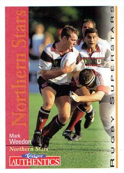 1995 Card Crazy Authentics Rugby Union NPC Superstars #3 Mark Weedon Front